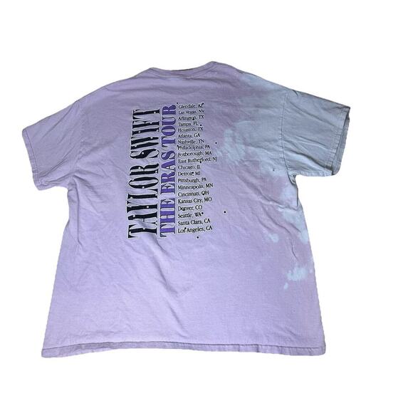 Taylor Swift Eras Tour 2023 Pink Tie Dye Shirt Heavy Cotton Gildan Sz XL - Picture 3 of 9